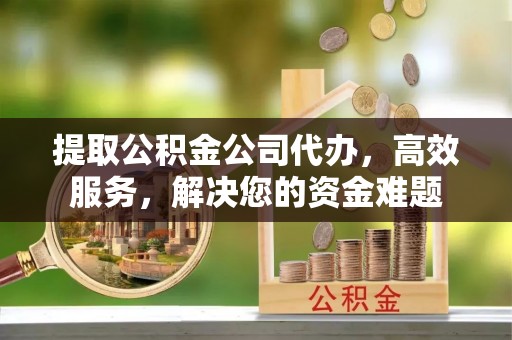 浦城提取公积金公司代办，高效服务，解决您的资金难题