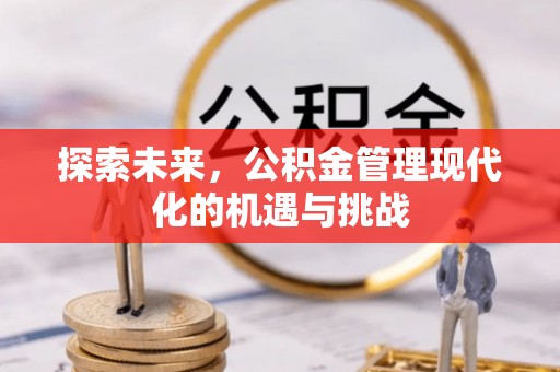浦城探索未来，公积金管理现代化的机遇与挑战