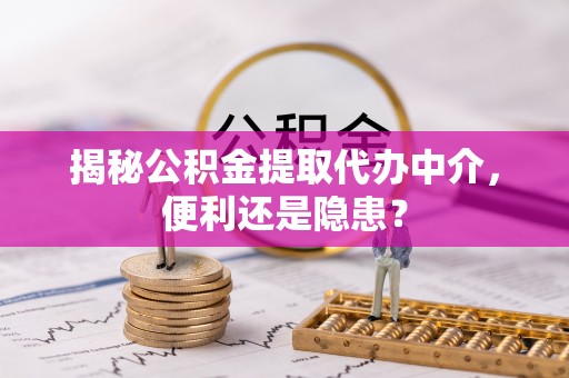 浦城揭秘公积金提取代办中介，便利还是隐患？