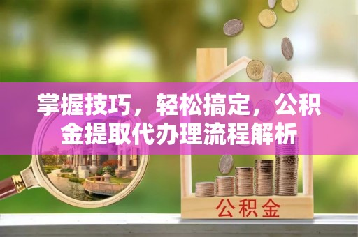 浦城掌握技巧，轻松搞定，公积金提取代办理流程解析
