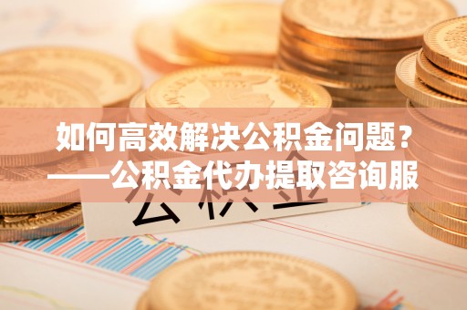 浦城如何高效解决公积金问题？——公积金代办提取咨询服务指南