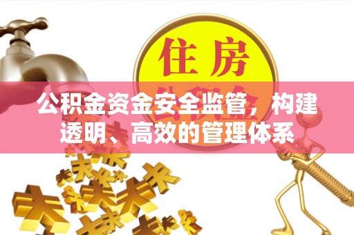 浦城公积金资金安全监管，构建透明、高效的管理体系