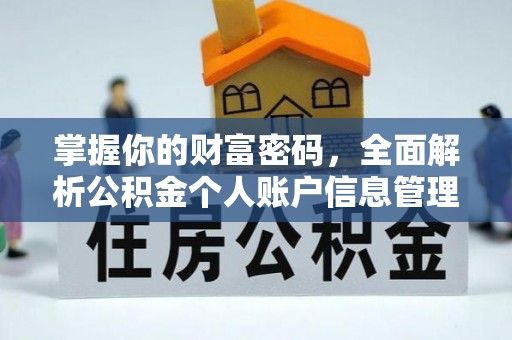 浦城掌握你的财富密码，全面解析公积金个人账户信息管理