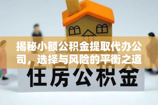 浦城揭秘小额公积金提取代办公司，选择与风险的平衡之道