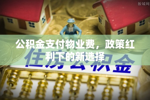 浦城公积金支付物业费，政策红利下的新选择