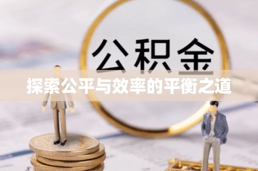 浦城探索公平与效率的平衡之道