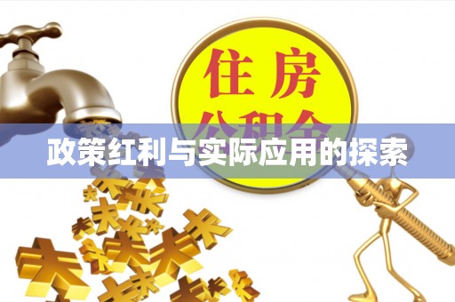 浦城政策红利与实际应用的探索