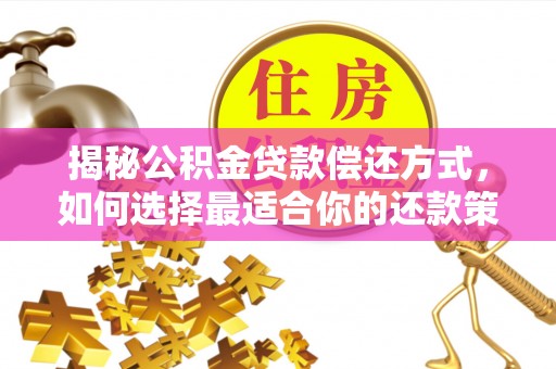 浦城揭秘公积金贷款偿还方式，如何选择最适合你的还款策略？