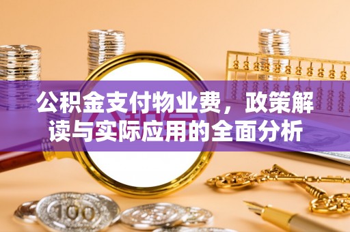 浦城公积金支付物业费，政策解读与实际应用的全面分析